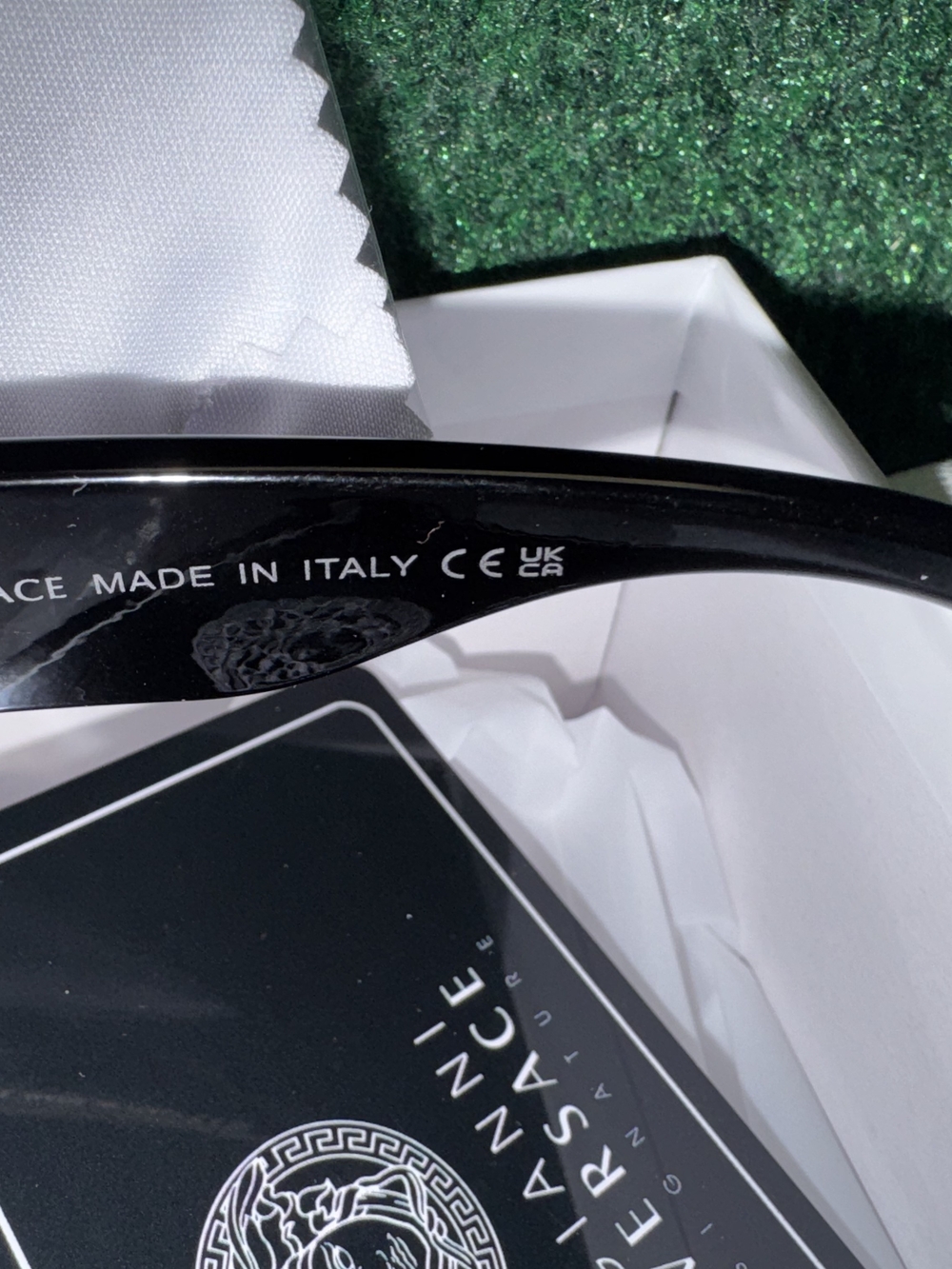 Authentic Versace Black Sunglasses withGold Medusalogo Unique Versace Sunglasses - Picture 7 of 10